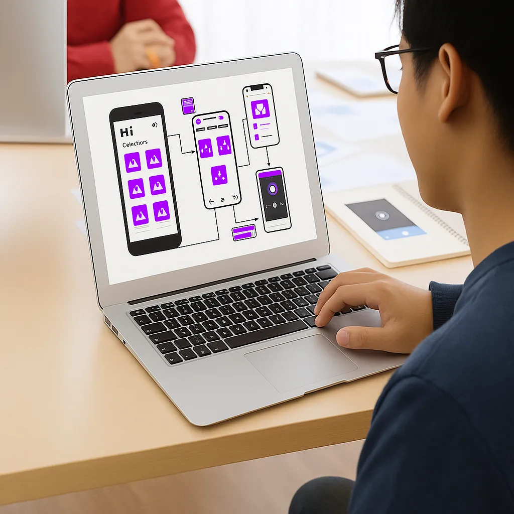 Modern office with technology